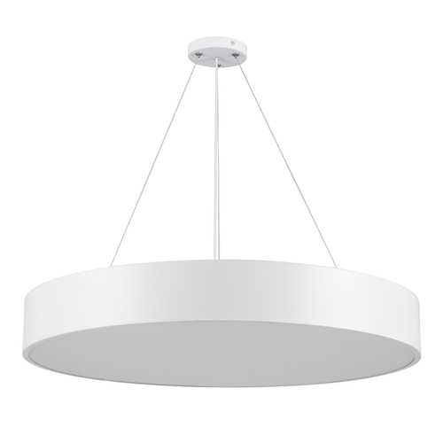 GLOBOSTAR® BURTON 61203-S Μοντέρνο Φωτιστικό Οροφής LED 75W 8625lm 120° AC 220-240V IP20 Ρυθμιζόμενο Λευκό CCT με Χειριστήριο από 2700K έως 6000K Dimmable - Lumileds SMD Chip - Λευκό Ματ - Μ60 x Π60 x Υ8cm - 3 Χρόνια Εγγύηση