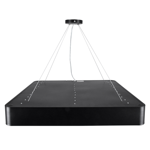 GLOBOSTAR® KAMALA 61208-S Μοντέρνο Φωτιστικό Οροφής LED 75W 8625lm 120° AC 220-240V IP20 Ρυθμιζόμενο Λευκό CCT με Χειριστήριο από 2700K έως 6000K Dimmable - Lumileds SMD Chip - Μαύρο Ματ - Μ60 x Π60 x Υ8cm - 3 Χρόνια Εγγύηση