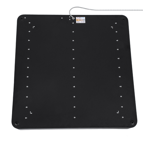 GLOBOSTAR® KAMALA 61208-S Μοντέρνο Φωτιστικό Οροφής LED 75W 8625lm 120° AC 220-240V IP20 Ρυθμιζόμενο Λευκό CCT με Χειριστήριο από 2700K έως 6000K Dimmable - Lumileds SMD Chip - Μαύρο Ματ - Μ60 x Π60 x Υ8cm - 3 Χρόνια Εγγύηση