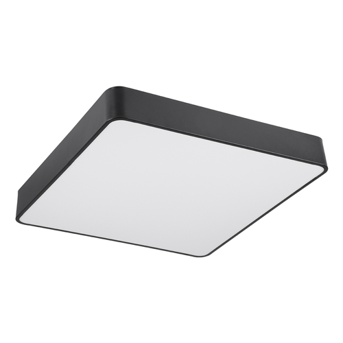 GLOBOSTAR® KAMALA 61208-S Μοντέρνο Φωτιστικό Οροφής LED 75W 8625lm 120° AC 220-240V IP20 Ρυθμιζόμενο Λευκό CCT με Χειριστήριο από 2700K έως 6000K Dimmable - Lumileds SMD Chip - Μαύρο Ματ - Μ60 x Π60 x Υ8cm - 3 Χρόνια Εγγύηση