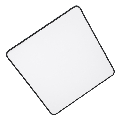 GLOBOSTAR® KAMALA 61208-S Μοντέρνο Φωτιστικό Οροφής LED 75W 8625lm 120° AC 220-240V IP20 Ρυθμιζόμενο Λευκό CCT με Χειριστήριο από 2700K έως 6000K Dimmable - Lumileds SMD Chip - Μαύρο Ματ - Μ60 x Π60 x Υ8cm - 3 Χρόνια Εγγύηση