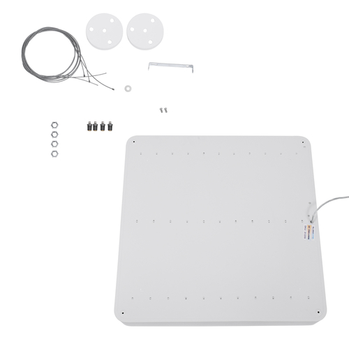 GLOBOSTAR® KAMALA 61209 Μοντέρνο Κρεμαστό Φωτιστικό Οροφής LED 75W 8625lm 120° AC 220-240V IP20 Ρυθμιζόμενο Λευκό CCT με Χειριστήριο από 2700K έως 6000K Dimmable - Lumileds SMD Chip - Λευκό Ματ - Μ60 x Π60 x Υ8cm - 3 Χρόνια Εγγύηση