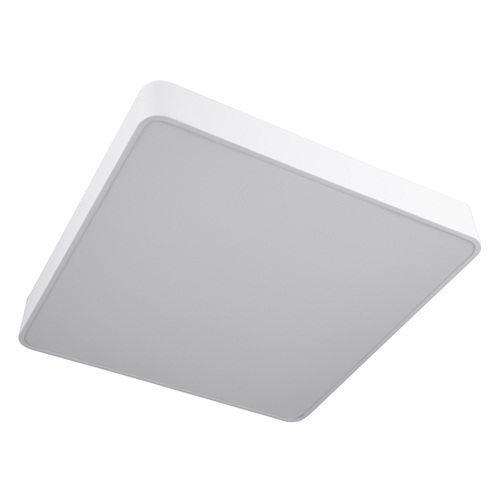 GLOBOSTAR® KAMALA 61209-S Μοντέρνο Φωτιστικό Οροφής LED 75W 8625lm 120° AC 220-240V IP20 Ρυθμιζόμενο Λευκό CCT με Χειριστήριο από 2700K έως 6000K Dimmable - Lumileds SMD Chip - Λευκό Ματ - Μ60 x Π60 x Υ8cm - 3 Χρόνια Εγγύηση