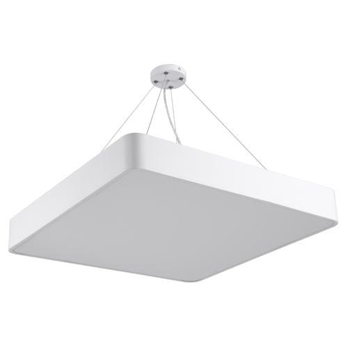 GLOBOSTAR® KAMALA 61209-S Μοντέρνο Φωτιστικό Οροφής LED 75W 8625lm 120° AC 220-240V IP20 Ρυθμιζόμενο Λευκό CCT με Χειριστήριο από 2700K έως 6000K Dimmable - Lumileds SMD Chip - Λευκό Ματ - Μ60 x Π60 x Υ8cm - 3 Χρόνια Εγγύηση