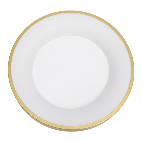 GLOBOSTAR® SALEM 61235 Μοντέρνο Φωτιστικό Οροφής LED 75W 8625lm 120° AC 220-240V IP20 Ρυθμιζόμενο Λευκό CCT με Χειριστήριο από 2700K έως 6000K Dimmable - Lumileds SMD Chip - Χρυσό - Μ45 x Π45 x Υ8.5cm - 3 Χρόνια Εγγύηση