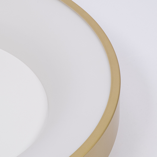 GLOBOSTAR® SALEM 61235 Μοντέρνο Φωτιστικό Οροφής LED 75W 8625lm 120° AC 220-240V IP20 Ρυθμιζόμενο Λευκό CCT με Χειριστήριο από 2700K έως 6000K Dimmable - Lumileds SMD Chip - Χρυσό - Μ45 x Π45 x Υ8.5cm - 3 Χρόνια Εγγύηση