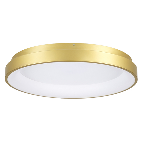 GLOBOSTAR® SALEM 61239 Μοντέρνο Φωτιστικό Οροφής LED 105W 12075lm 120° AC 220-240V IP20 Ρυθμιζόμενο Λευκό CCT με Χειριστήριο από 2700K έως 6000K Dimmable - Lumileds SMD Chip - Χρυσό - Μ60 x Π60 x Υ8.5cm - 3 Χρόνια Εγγύηση