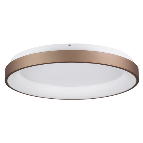GLOBOSTAR® SALEM 61240 Μοντέρνο Φωτιστικό Οροφής LED 105W 12075lm 120° AC 220-240V IP20 Ρυθμιζόμενο Λευκό CCT με Χειριστήριο από 2700K έως 6000K Dimmable - Lumileds SMD Chip - Χάλκινο - Μ60 x Π60 x Υ8.5cm - 3 Χρόνια Εγγύηση