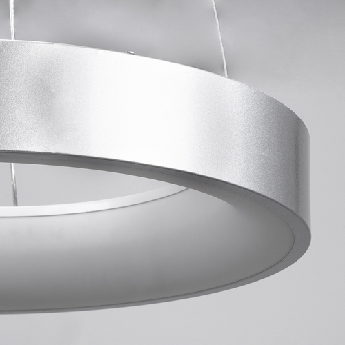 GLOBOSTAR® SALEM 61242 Μοντέρνο Κρεμαστό Φωτιστικό Οροφής LED 75W 8625lm 120° AC 220-240V IP20 Ρυθμιζόμενο Λευκό CCT με Χειριστήριο από 2700K έως 6000K Dimmable - Lumileds SMD Chip - Γκρι - Μ45 x Π45 x Υ7cm - 3 Χρόνια Εγγύηση