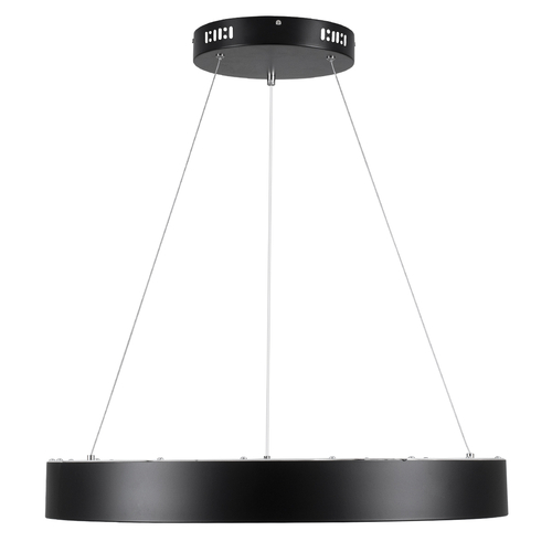 GLOBOSTAR® SALEM 61245 Μοντέρνο Κρεμαστό Φωτιστικό Οροφής LED 105W 12075lm 120° AC 220-240V IP20 Ρυθμιζόμενο Λευκό CCT με Χειριστήριο από 2700K έως 6000K Dimmable - Lumileds SMD Chip - Μαύρο Ματ - Μ60 x Π60 x Υ7cm - 3 Χρόνια Εγγύηση