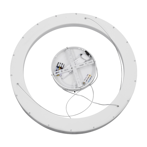 GLOBOSTAR® SALEM 61246 Μοντέρνο Κρεμαστό Φωτιστικό Οροφής LED 105W 12075lm 120° AC 220-240V IP20 Ρυθμιζόμενο Λευκό CCT με Χειριστήριο από 2700K έως 6000K Dimmable - Lumileds SMD Chip - Γκρι - Μ60 x Π60 x Υ7cm - 3 Χρόνια Εγγύηση