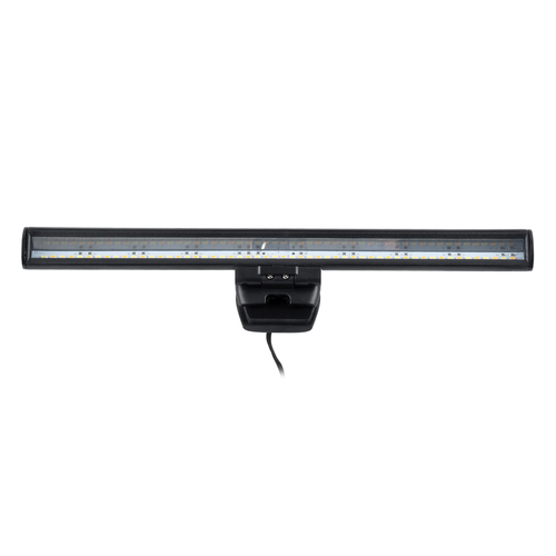 GloboStar® 76552 E-READING LIGHT Φωτιστικό Οθόνης με Χειριστήριο LED 5W 565lm 120° DC 5V IP20 CCT Θερμό Λευκό 2700K - Φυσικό Λευκό 4500K - Ψυχρό Λευκό 6000K Dimmable Μαύρο Πλαστικό Μ26 x Π4.5 x Υ4.5cm - 2 Xρόνια Εγγύηση