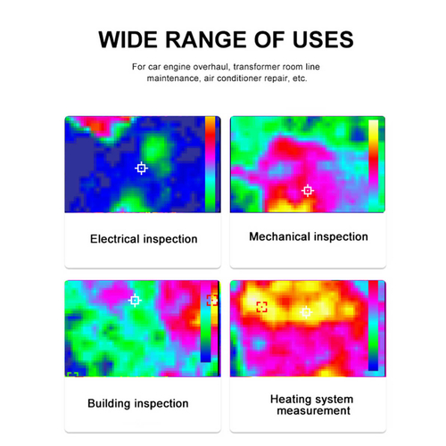GLOBOSTAR® NOYAFA-NF-521 79989 Ψηφιακή Θερμοκάμερα Χειρός 2MP -10°C - 400°C με Οθόνη 2.4 TFT LCD με Micro-USB με Επαναφορτιζόμενη Μπαταρία Li-ion 3.7V 2600mAh & 8GB Micro TF Card IP20 - Μ6 x Π6 x Υ21cm - 2 Χρόνια Εγγύηση