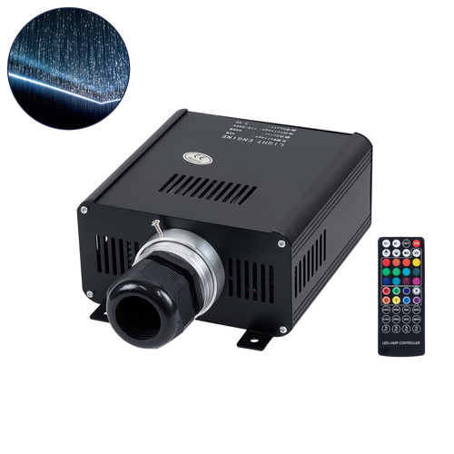 GLOBOSTAR® LUMOFIBRA 79612 Σύστημα Οπτικής Ίνας με RF Ασύρματο Χειριστήριο LED 45W 4500lm 1° AC 220-240V IP20 Πολύχρωμο RGBW - Μ14 x Π26 x Υ8.5cm - 2 Χρόνια Εγγύηση