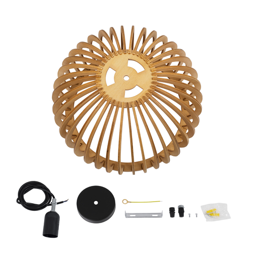 GLOBOSTAR® SCANDINAVIA 01698 Boho Κρεμαστό Φωτιστικό Οροφής με Ντουί 1 x E27 AC 220-240V IP20 - Μπεζ - Μ33 x Π33 x Υ20cm