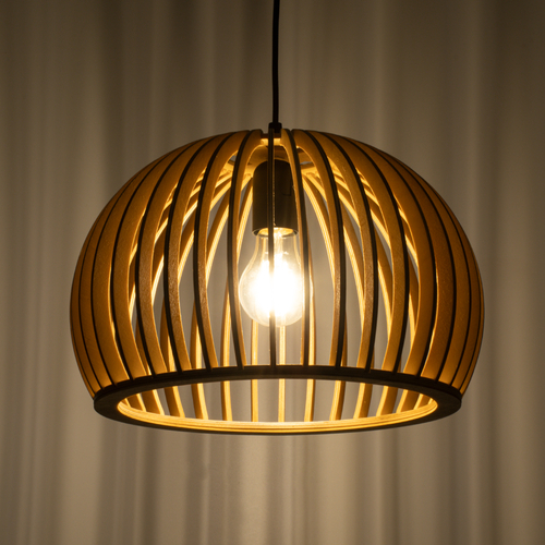 GLOBOSTAR® SCANDINAVIA 01698 Boho Κρεμαστό Φωτιστικό Οροφής με Ντουί 1 x E27 AC 220-240V IP20 - Μπεζ - Μ33 x Π33 x Υ20cm