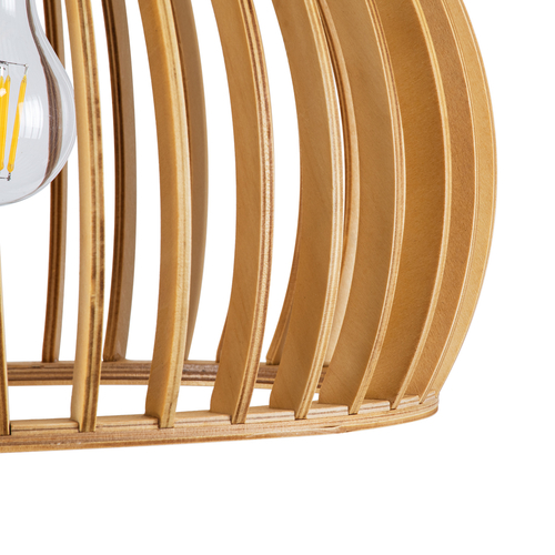 GLOBOSTAR® SCANDINAVIA 01698 Boho Κρεμαστό Φωτιστικό Οροφής με Ντουί 1 x E27 AC 220-240V IP20 - Μπεζ - Μ33 x Π33 x Υ20cm