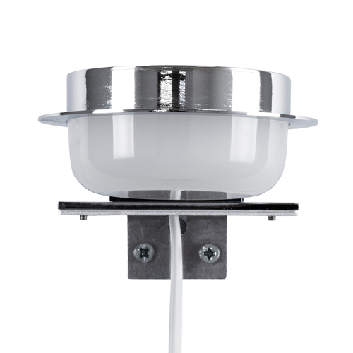 GloboStar® KIARA 60402 Μοντέρνο Φωτιστικό Τοίχου - Απλίκα Καθρέπτη Μπάνιου με 3 Τρόπους Τοποθέτησης LED 5W 560lm 120° AC 220-240V IP44 Μ10 x Π13 x Υ3cm - Φυσικό Λευκό 4500K - Χρώμιο Νίκελ - 3 Χρόνια Εγγύηση