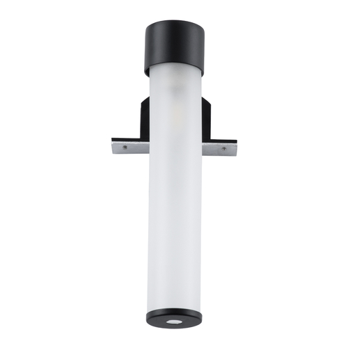 GloboStar® ELSA 60404 Μοντέρνο Φωτιστικό Τοίχου - Απλίκα Καθρέπτη Μπάνιου - Πίνακα 1 x G9 360° AC 220-240V IP44 Μ3.5 x Π13.5 x Υ20cm - Μαύρο - 5 Χρόνια Εγγύηση