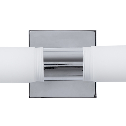 GloboStar® ANAIS 60410 Μοντέρνο Φωτιστικό Τοίχου - Απλίκα Καθρέπτη Μπάνιου - Πίνακα 2 x G9 270° AC 220-240V IP44 Μ34 x Π12 x Υ11cm - Χρώμιο Νίκελ - 5 Χρόνια Εγγύηση