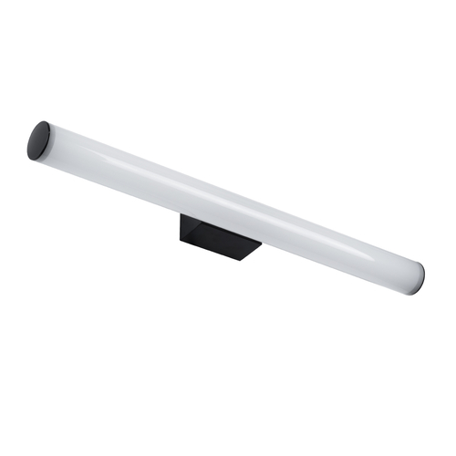 GLOBOSTAR® MABEL 60428 Μοντέρνο Φωτιστικό Τοίχου - Απλίκα Καθρέπτη Μπάνιου LED 12W 1400lm 240° AC 220-240V IP20 Φυσικό Λευκό 4500K - Lumileds SMD Chip & TÜV SÜD Driver - Μαύρο Ματ - Μ60 x Π10 x Υ5cm - 3 Χρόνια Εγγύηση