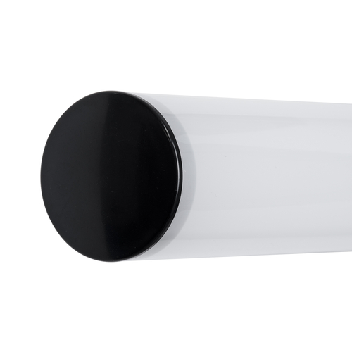 GLOBOSTAR® MABEL 60428 Μοντέρνο Φωτιστικό Τοίχου - Απλίκα Καθρέπτη Μπάνιου LED 12W 1400lm 240° AC 220-240V IP20 Φυσικό Λευκό 4500K - Lumileds SMD Chip & TÜV SÜD Driver - Μαύρο Ματ - Μ60 x Π10 x Υ5cm - 3 Χρόνια Εγγύηση