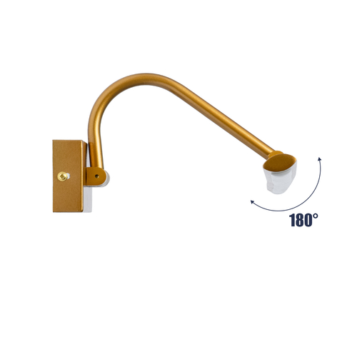 GLOBOSTAR® MIRA 60435 Μοντέρνο Φωτιστικό Τοίχου - Απλίκα Καθρέπτη Μπάνιου LED 12W 1400lm 120° AC 220-240V IP20 Φυσικό Λευκό 4500K - Lumileds SMD Chip & TÜV SÜD Driver - Χάλκινο - Μ60 x Π20 x Υ13cm - 3 Χρόνια Εγγύηση