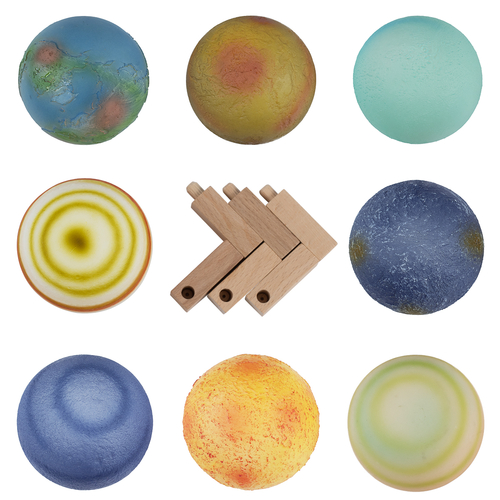 GloboStar® MOON 79609 Επιτραπέζιο Φωτιστικό Πορτατίφ LED 2W 120lm 360° DC 5V IP20 CCT Θερμό Λευκό 2700K - Φυσικό Λευκό 4500K - Ψυχρό Λευκό 6000K Dimmable Πολύχρωμο Πλαστικό με Μπεζ Ξύλο - Μ8 x Π8 x Υ11cm - ΣΕΤ 8 Τεμαχίων - 2 Xρόνια Εγγύηση