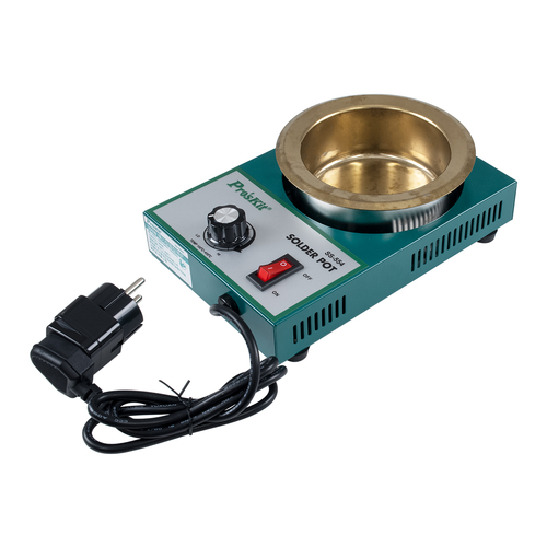GloboStar® 79993 Proskit SS-554 Solder Pot - Δοχείο Συγκόλλησης Ρεύματος 300W AC 220-240V με Ρύθμιση Θερμοκρασίας 100°C έως 450°C Μ21 x Π14 x Υ6cm