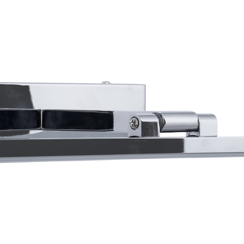 GLOBOSTAR® ELLIS 60445 Μοντέρνο Φωτιστικό Τοίχου - Απλίκα Καθρέπτη Μπάνιου LED 12W 1400lm 120° AC 220-240V IP20 Φυσικό Λευκό 4500K - Lumileds SMD Chip & TÜV SÜD Driver - Νίκελ Χρώμιο - Μ60 x Π16 x Υ6cm - 3 Χρόνια Εγγύηση