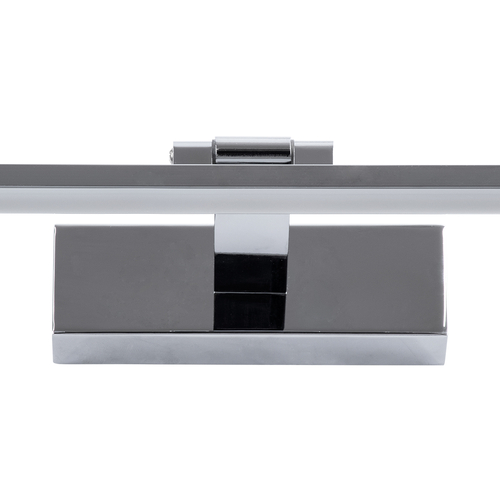 GLOBOSTAR® ELLIS 60445 Μοντέρνο Φωτιστικό Τοίχου - Απλίκα Καθρέπτη Μπάνιου LED 12W 1400lm 120° AC 220-240V IP20 Φυσικό Λευκό 4500K - Lumileds SMD Chip & TÜV SÜD Driver - Νίκελ Χρώμιο - Μ60 x Π16 x Υ6cm - 3 Χρόνια Εγγύηση