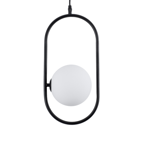 GLOBOSTAR® HAMBURG 00589 Μοντέρνο Κρεμαστό Φωτιστικό Οροφής με Ντουί 1 x G9 AC 220-240V IP20 - Μαύρο & Λευκό - Μ20 x Π15 x Υ40cm