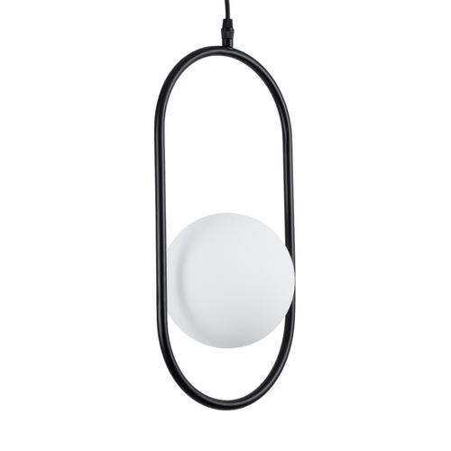 GLOBOSTAR® HAMBURG 00589 Μοντέρνο Κρεμαστό Φωτιστικό Οροφής με Ντουί 1 x G9 AC 220-240V IP20 - Μαύρο & Λευκό - Μ20 x Π15 x Υ40cm