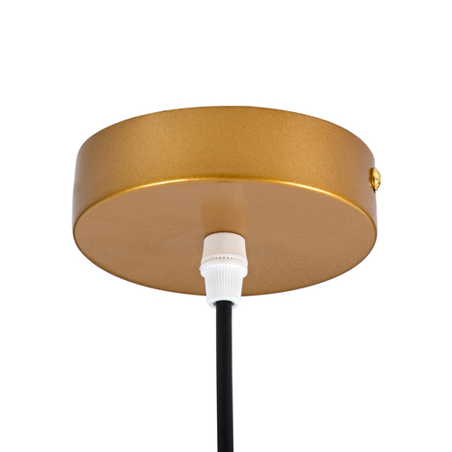 GLOBOSTAR® HAMBURG 00590 Μοντέρνο Κρεμαστό Φωτιστικό Οροφής με Ντουί 1 x G9 AC 220-240V IP20 - Χρυσό & Λευκό - Μ20 x Π15 x Υ40cm