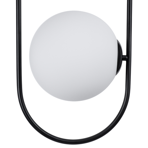 GLOBOSTAR® HAMBURG 00591 Μοντέρνο Κρεμαστό Φωτιστικό Οροφής με Ντουί 1 x E14 AC 220-240V IP20 - Μαύρο & Λευκό - Μ25 x Π20 x Υ50cm