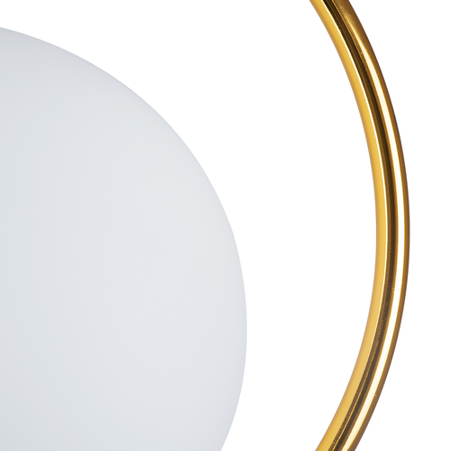 GLOBOSTAR® MADRID 00932 Μοντέρνο Κρεμαστό Φωτιστικό Οροφής με Ντουί 1 x E27 AC 220-240V IP20 - Χρυσό & Λευκό - Μ30 x Π20 x Υ30cm