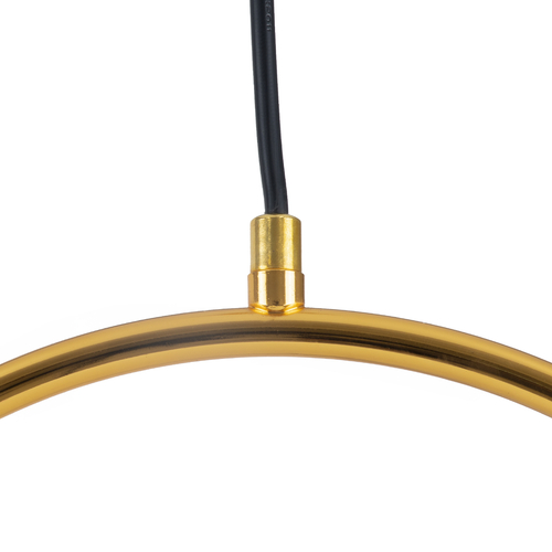 GLOBOSTAR® MADRID 00932 Μοντέρνο Κρεμαστό Φωτιστικό Οροφής με Ντουί 1 x E27 AC 220-240V IP20 - Χρυσό & Λευκό - Μ30 x Π20 x Υ30cm