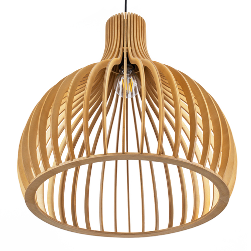 GLOBOSTAR® SCANDINAVIA 01701 Boho Κρεμαστό Φωτιστικό Οροφής με Ντουί 1 x E27 AC 220-240V IP20 - Μπεζ - Μ45 x Π45 x Υ45cm