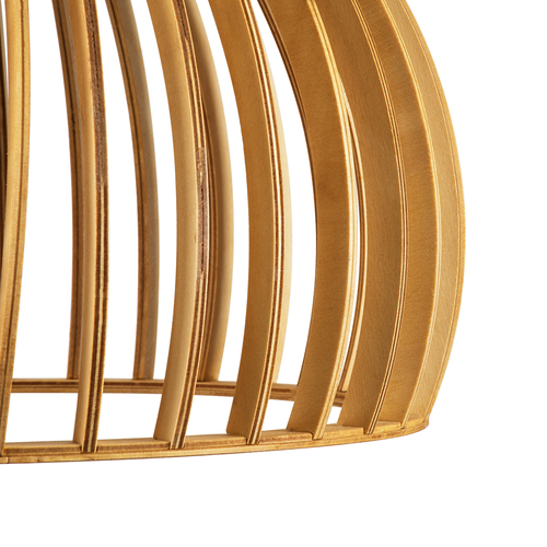 GLOBOSTAR® SCANDINAVIA 01701 Boho Κρεμαστό Φωτιστικό Οροφής με Ντουί 1 x E27 AC 220-240V IP20 - Μπεζ - Μ45 x Π45 x Υ45cm