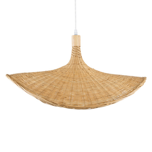 GLOBOSTAR® CUBA 01721 Boho Κρεμαστό Φωτιστικό Οροφής με Ντουί 1 x E27 AC 220-240V IP20 - Μπεζ - Μ63 x Π63 x Υ32cm