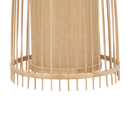 GLOBOSTAR® AZORES 01753 Boho Επιδαπέδιο Φωτιστικό με Ντουί 1 x E27 AC 220-240V IP20 - Μπεζ - Μ30 x Π30 x Υ90cm