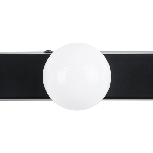 GLOBOSTAR® BELLA 60452 Μοντέρνο Φωτιστικό Τοίχου - Απλίκα Καθρέπτη Μπάνιου LED 18W 2052lm 300° AC 220-240V IP20 Φυσικό Λευκό 4500K - Bridgelux COB Chip & TÜV SÜD Driver - Μαύρο Ματ - Μ70 x Π11 x Υ6cm - 3 Χρόνια Εγγύηση