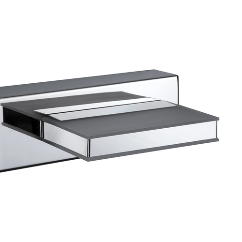 GLOBOSTAR® KARLA 60456 Μοντέρνο Φωτιστικό Τοίχου - Απλίκα Καθρέπτη Μπάνιου LED 14W 1600lm 180° AC 220-240V IP20 Φυσικό Λευκό 4500K - Lumileds SMD Chip & TÜV SÜD Driver - Νίκελ Χρώμιο - Μ60 x Π9 x Υ5cm - 3 Χρόνια Εγγύηση