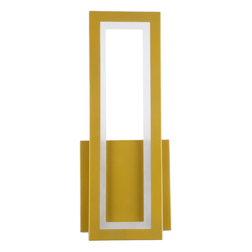 GLOBOSTAR® TIARA 61328 Μοντέρνο Φωτιστικό Τοίχου - Απλίκα LED 12W 1440lm 300° AC 220-240V IP20 Ρυθμιζόμενο Λευκό CCT με On/Off 2700K/4500K/6000K - Lumileds SMD Chip - Χρυσό Βούρτσας - Μ12.5 x Π4 x Υ32cm - 3 Χρόνια Εγγύηση