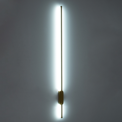 GLOBOSTAR® HARLEM 61336 Μοντέρνο Φωτιστικό Τοίχου - Απλίκα LED 18W 2160lm 120° AC 220-240V IP20 Ρυθμιζόμενο Λευκό CCT με On/Off 2700K/4500K/6000K - Lumileds SMD Chip - Χρυσό Βούρτσας - Μ5 x Π4 x Υ120cm - 3 Χρόνια Εγγύηση