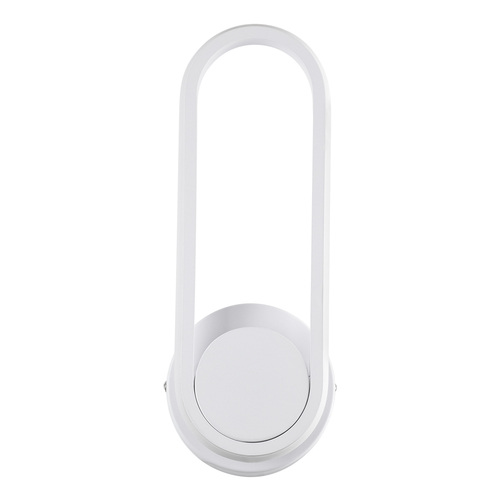 GLOBOSTAR® DALLAS 61346 Μοντέρνο Φωτιστικό Τοίχου - Απλίκα LED 12W 1440lm 360° AC 220-240V IP20 Ρυθμιζόμενο Λευκό CCT με On/Off 2700K/4500K/6000K - Lumileds SMD Chip - Λευκό Ματ - Μ12 x Π6.5 x Υ32cm - 3 Χρόνια Εγγύηση