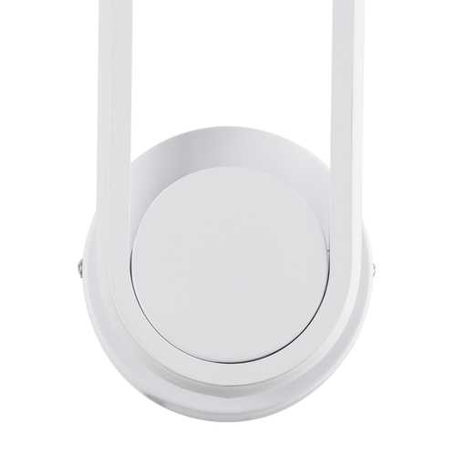 GLOBOSTAR® DALLAS 61346 Μοντέρνο Φωτιστικό Τοίχου - Απλίκα LED 12W 1440lm 360° AC 220-240V IP20 Ρυθμιζόμενο Λευκό CCT με On/Off 2700K/4500K/6000K - Lumileds SMD Chip - Λευκό Ματ - Μ12 x Π6.5 x Υ32cm - 3 Χρόνια Εγγύηση