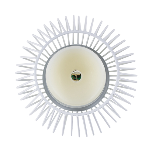 GloboStar® CANDLE 76489 Διακοσμητικό Realistic Κερί με LED Εφέ Κινούμενης Φλόγας - Μπαταρίας 2 x AA (Δεν Συμπεριλαμβάνονται) & Ασύρματο Χειριστήριο IR Θερμό Λευκό 2700K Dimmable Λευκό Φ16 x Υ18cm