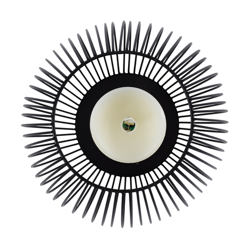 GloboStar® CANDLE 76497 Διακοσμητικό Realistic Κερί με LED Εφέ Κινούμενης Φλόγας - Μπαταρίας 2 x AA (Δεν Συμπεριλαμβάνονται) & Ασύρματο Χειριστήριο IR Θερμό Λευκό 2700K Dimmable Μαύρο Φ19 x Υ24cm