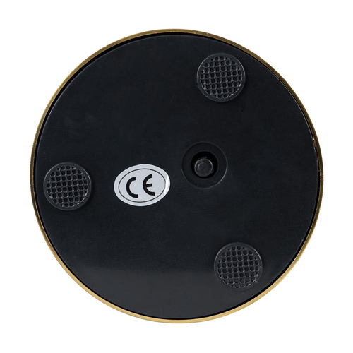 GloboStar® JOJO 76523 Επαναφορτιζόμενο Επιτραπέζιο Φωτιστικό Πορτατίφ LED 1.5W 105lm 120° DC 5V IP44 CCT Ultra Θερμό 1500K - Φυσικό Λευκό 4500K - Ψυχρό Λευκό 6000K Dimmable Χρυσό Αλουμίνιο - Μ8 x Π8 x Υ34cm - 2 Χρόνια Εγγύηση